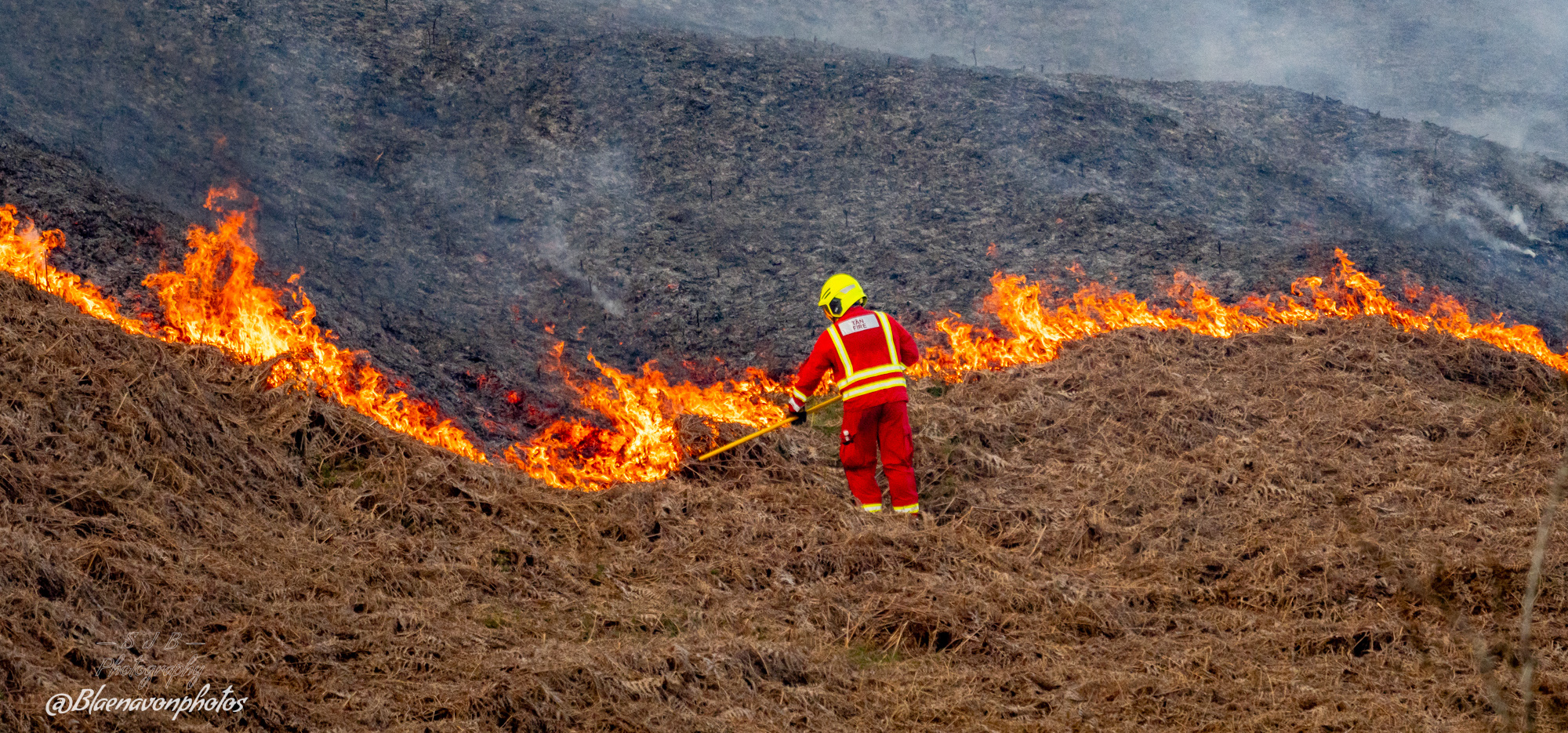Wildfire on the blorenge