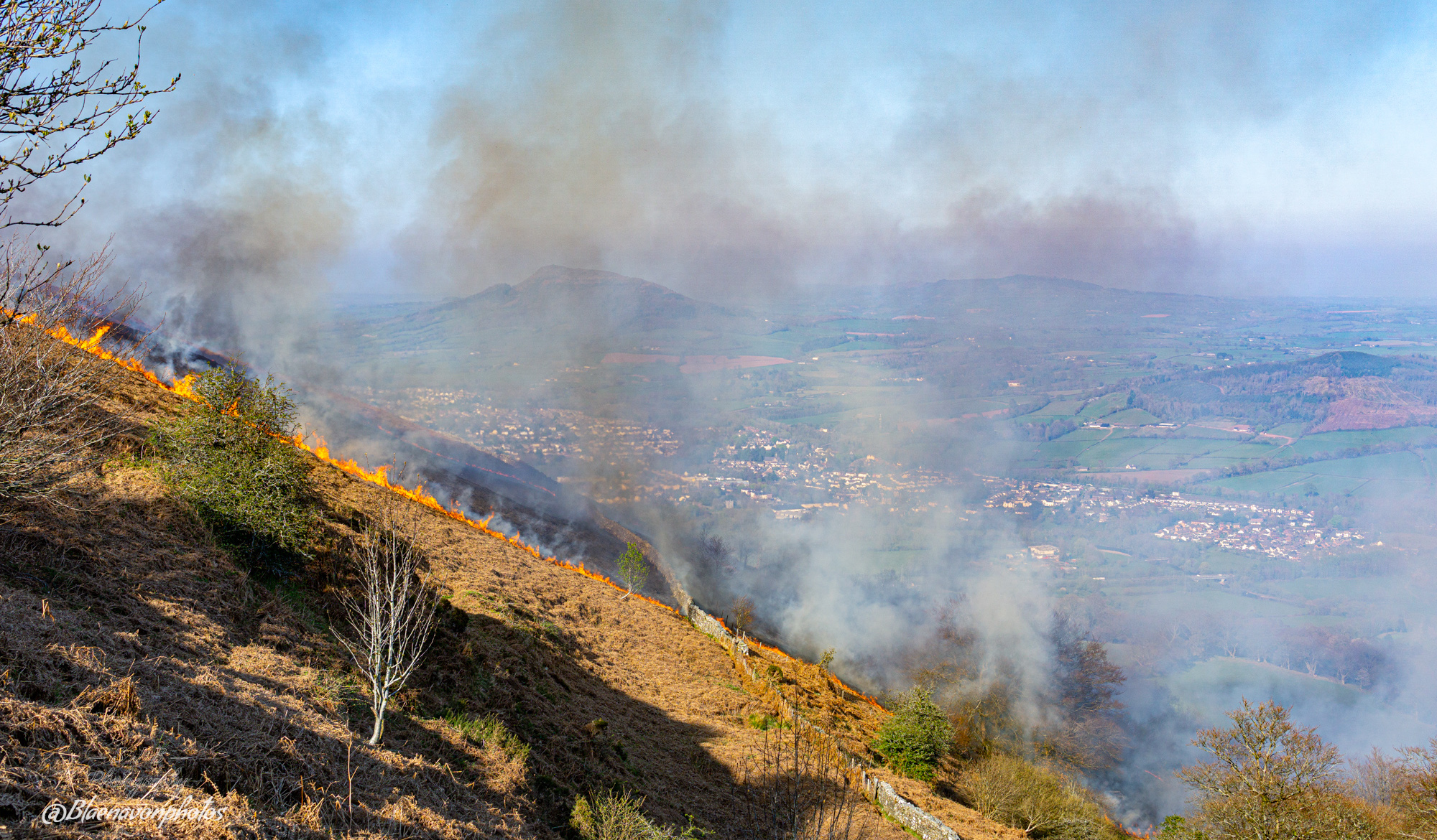 Another image of the Wildfire on the blorenge